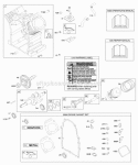 Cylinder PistonRingsConnecting Rod Engine Gasket Set Diagram and Parts List for  Briggs and Stratton Engine